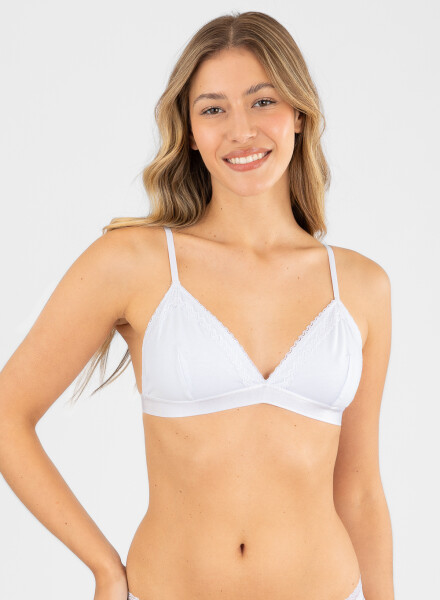 Bralet bloom Blanco