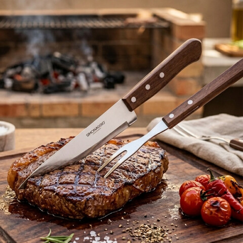 Set X2 Cubiertos para Asado Simonaggio U