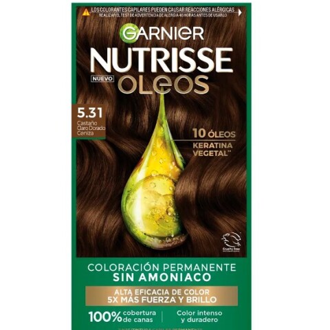 Garnier Nutrisse oleos Sin amoníaco 5.31 Castaño claro dorado ceniza