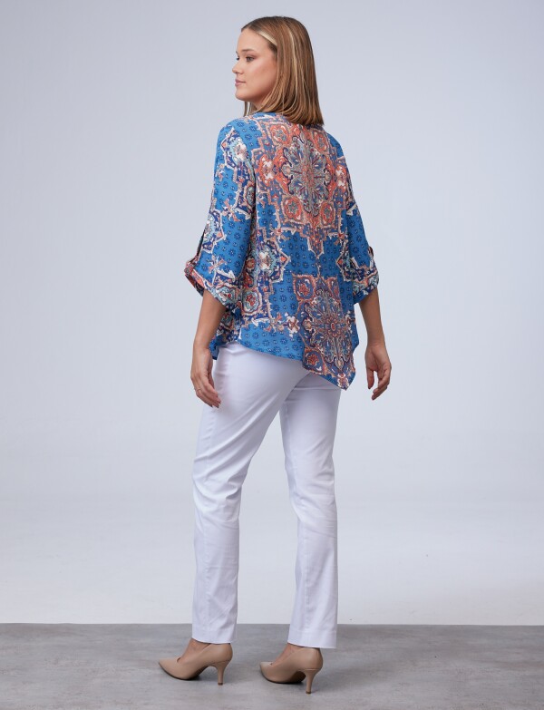 Blusa Print AZUL/MULTI