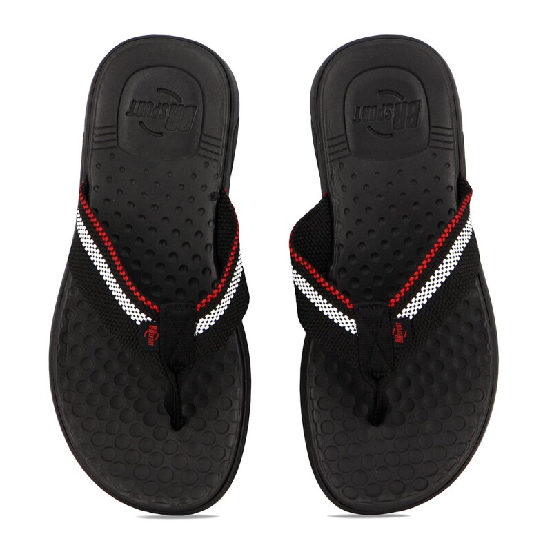 Chanclas Br Sport Ojota Casual Negro-blanco