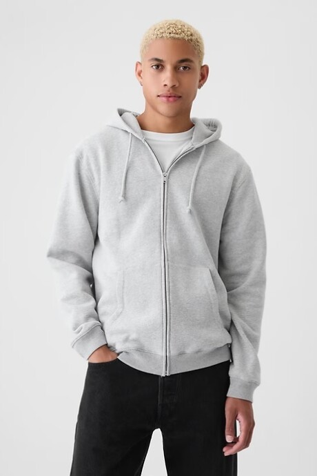 Canguro Con Cierre Hombre Light Heather Grey B08