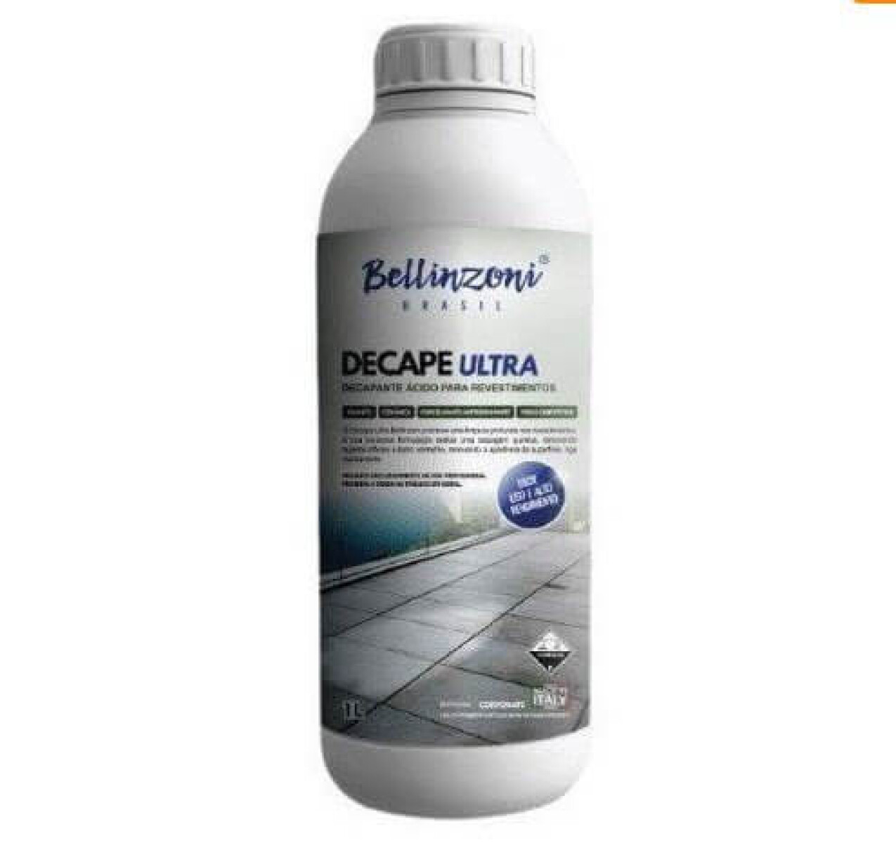 Decape Ultra Decapante Acido para revestimientos 1lt Bellinzoni 