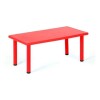 Pack mesa infantil Lumax rectangular + 4 sillas Rojo