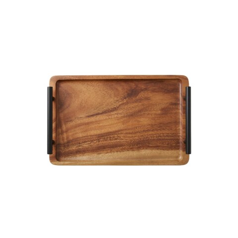 BANDEJA MADERA C/MANIJA 30X20CM Unica