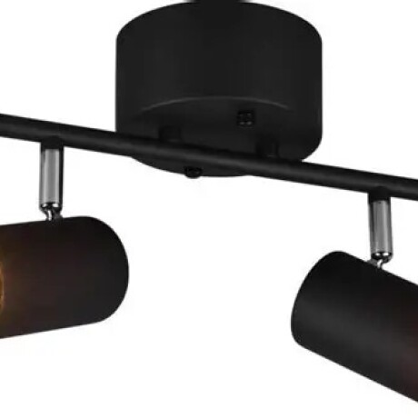Spot 2 Luces Orientable Para Adosar En Techo / Pared Negro