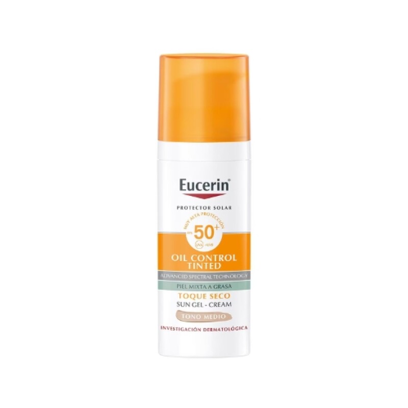 EUCERIN SOLAR FACIAL CREMA TOQUE SECO TONO MEDIO FPS 50 50 ML EUCERIN SOLAR FACIAL CREMA TOQUE SECO TONO MEDIO FPS 50 50 ML