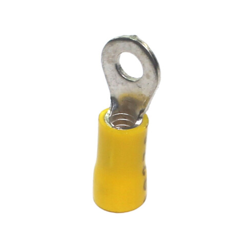 Terminal anillo M4 p/cables: 2,7-6,0mm2 amarillo HR0603W