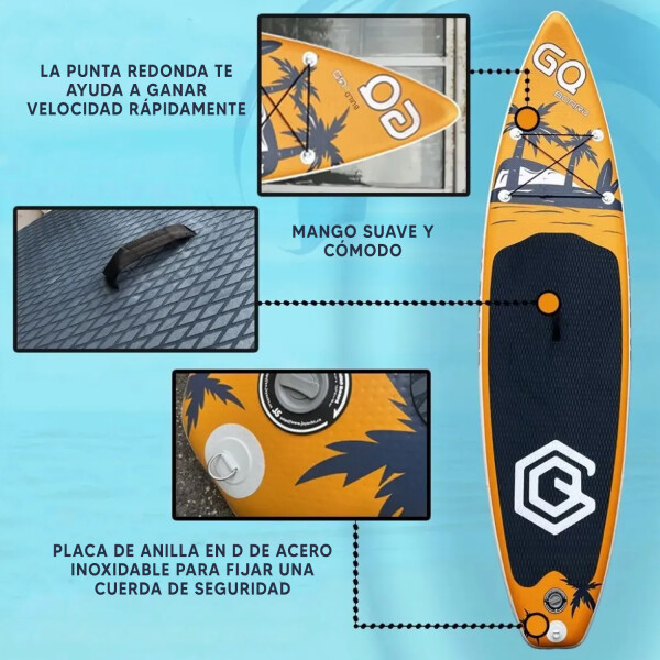 Tabla Stand Up Paddle Board Inflable 3.35 + Accesorios AZUL