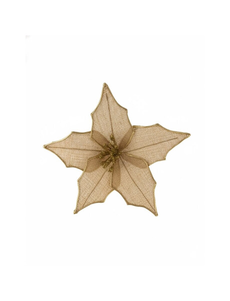 FLOR NAVIDEÑA RUSTICA 18 CM. FLOR NAVIDEÑA RUSTICA 18 CM.