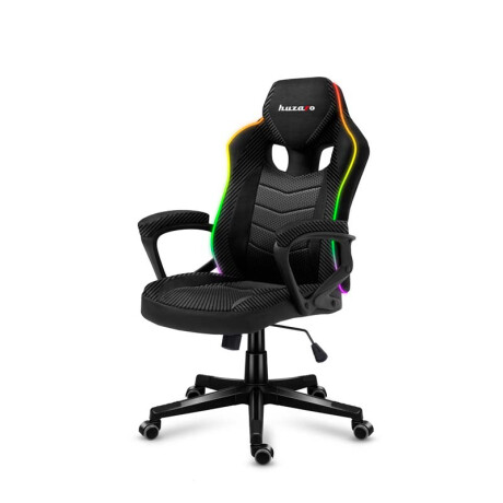 Silla Gaming Huzaro Hz-force 2.5 RGB + Luz LED Diseño 2.5 Black Mesh