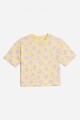 T-shirt animal print AMARILLO