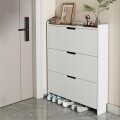 Zapatero Organizador Vertical De 3 Estantes Blanco