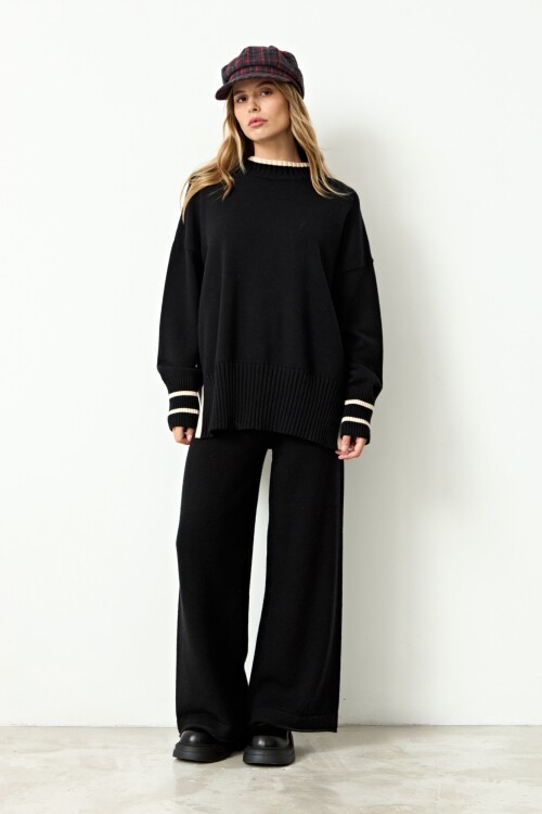 Sweater rib negro