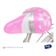 Bicicleta Playera Paseo Dama Rodado 26 + Bolso + Parrilla Rosa