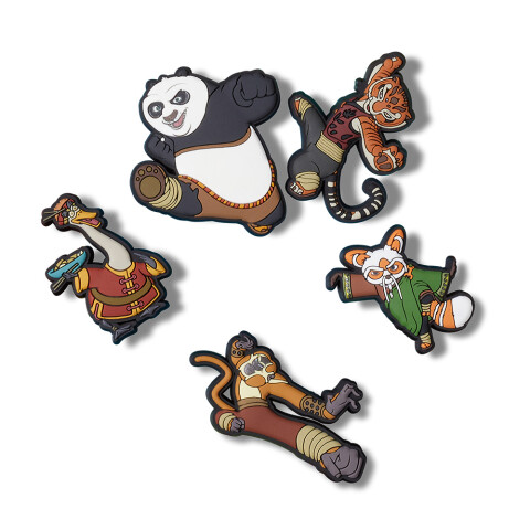 Jibbitz Kung Fu Panda 5 Pack Multicolor