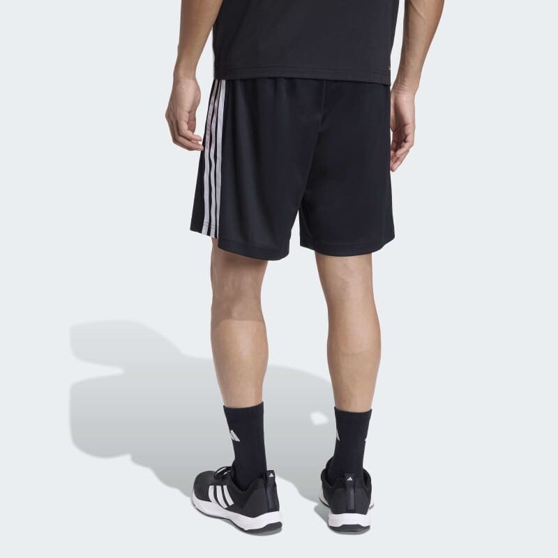 Short Adidas Workout Essentials Base 3 Rayas Negro