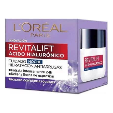 Crema noche antiarrugas Loreal Revitalift acido Hialurónico Todo tipo de piel