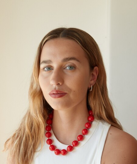 COLLAR VILMA ROJO