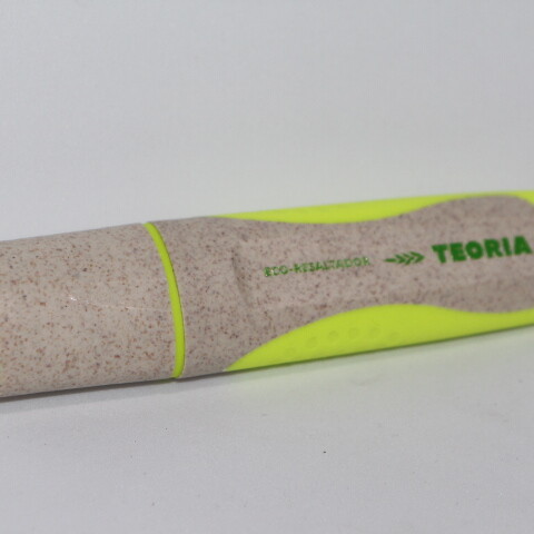 MARCADOR TEORIA FLUO RECICLADO COLOR AMARILLO
