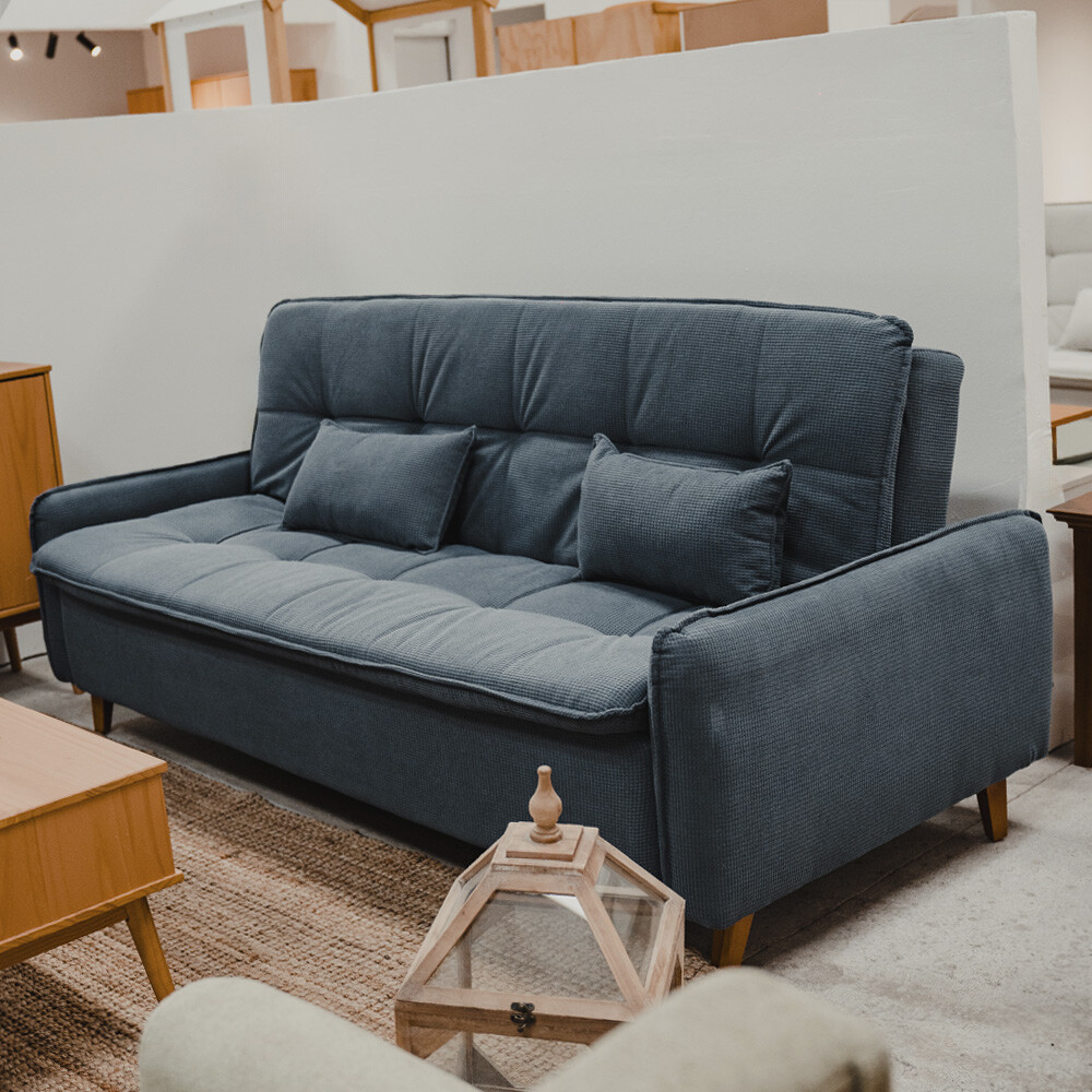 Sofa cama Donna - 3 Cuerpos Gris Azulado