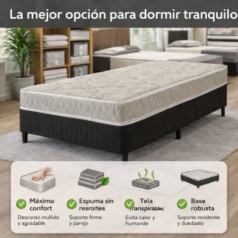 Sommier SANTIAGO - 1 Plaza Sommier SANTIAGO - 1 Plaza