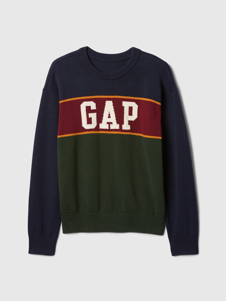 Buzo Intarsia Niño - Essex Green 702 