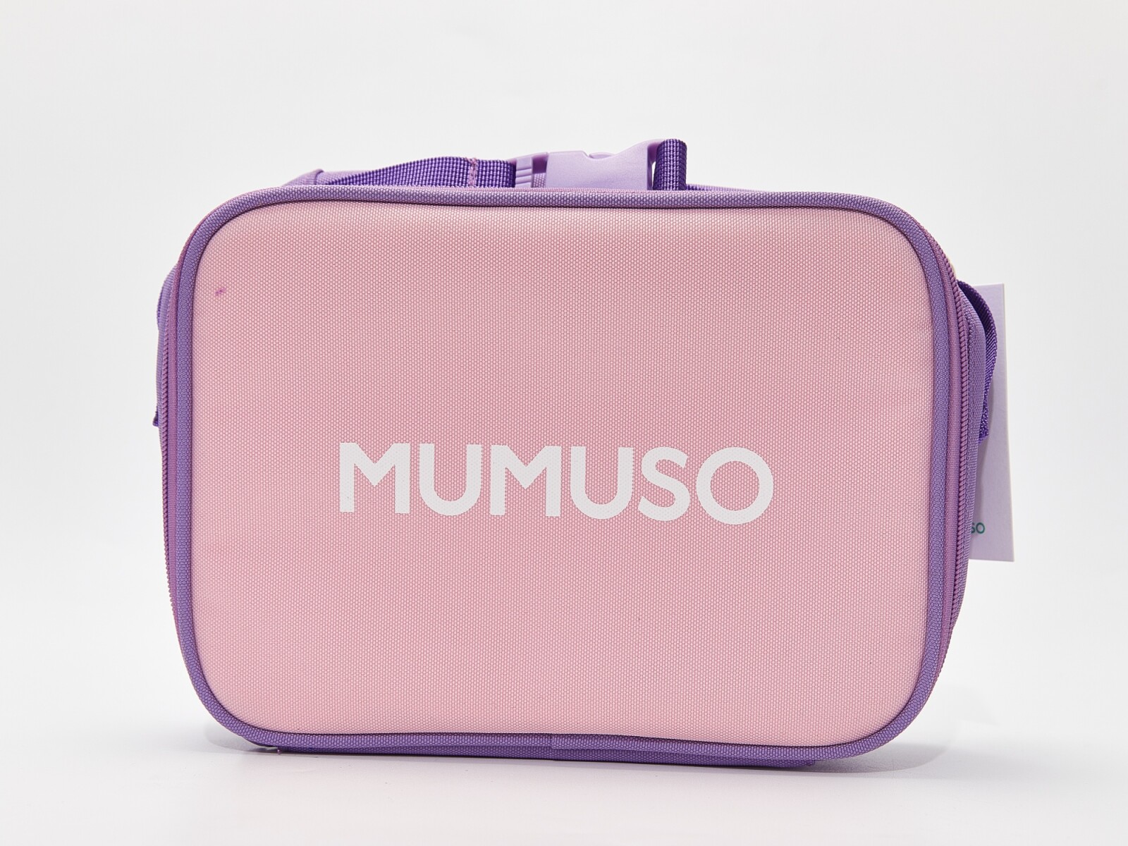 BOLSA PARA EL ALMUERZO DE ESTILO MINIMALISTA (ROSA Y MORADO) 