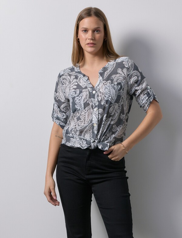 Blusa Nudo NEGRO/GRIS