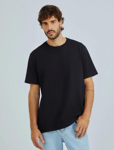 CAMISETA BÁSICA UNISSEX NEGRO