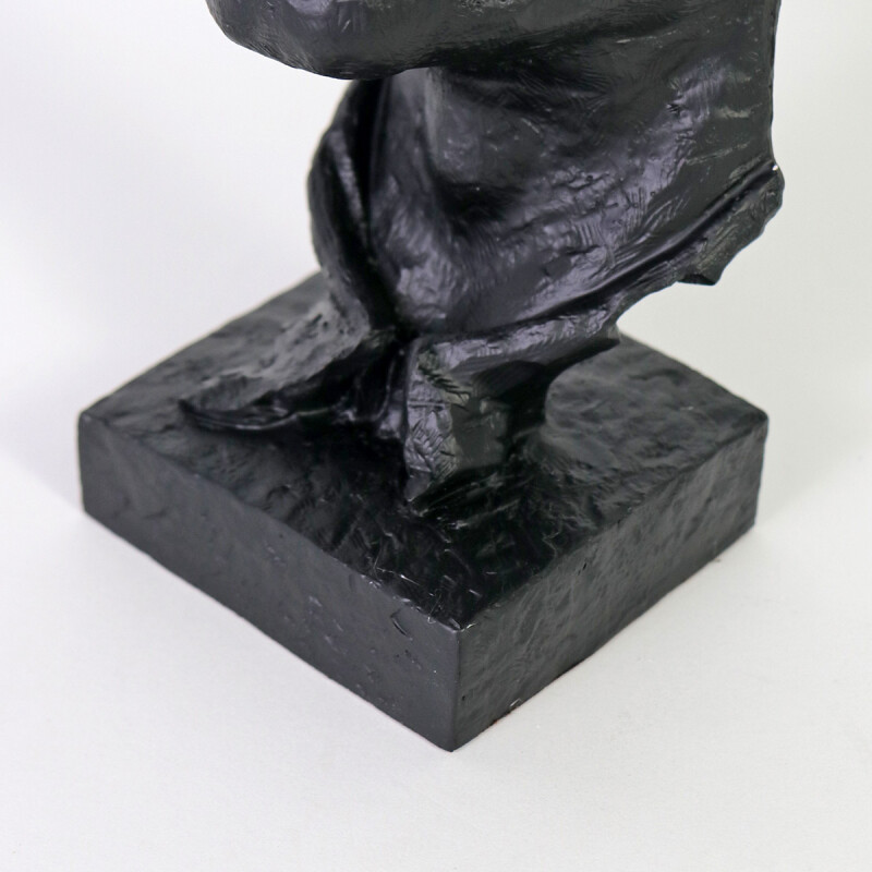FIGURA CERAMICA NEGRO 14X32CM Unica