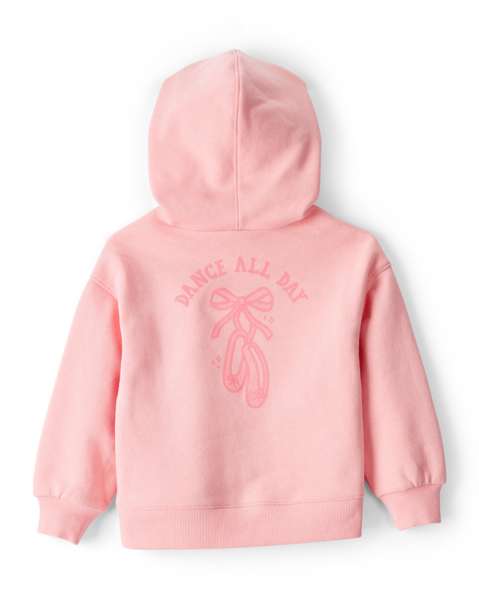 Set dos piezas de algodón, pantalón y canguro, rosado Sin color