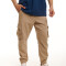 Pantalon cargo beige