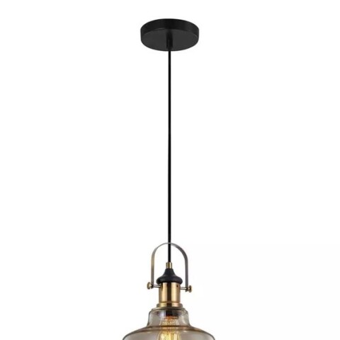 COLGANTE AMBAR 1L E27 VIDRIO Y COBRE COLGANTE AMBAR 1L E27 VIDRIO Y COBRE