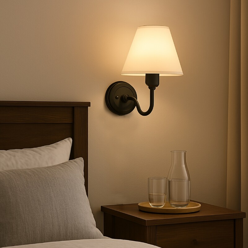 Lampara de Pared Classic Artefacto Para Pared Classic Negro