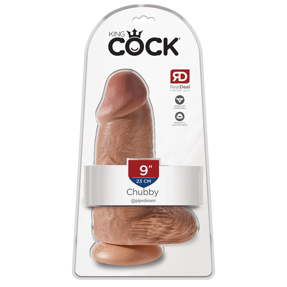Dildo Realístico King Cock Chubby 23cm Caramelo 