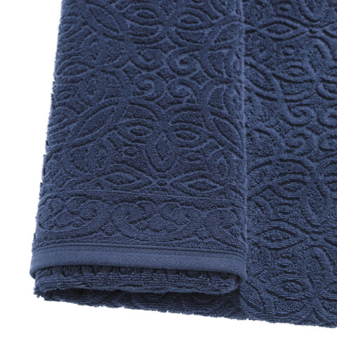 Toalla Baño Dohler Jacquard Provenza 70 x 140 cm 100% Algodón AZUL MARINO