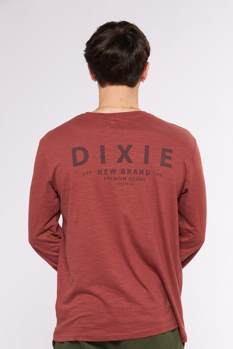 T-SHIRT ML BRANE DIXIE Bordeaux