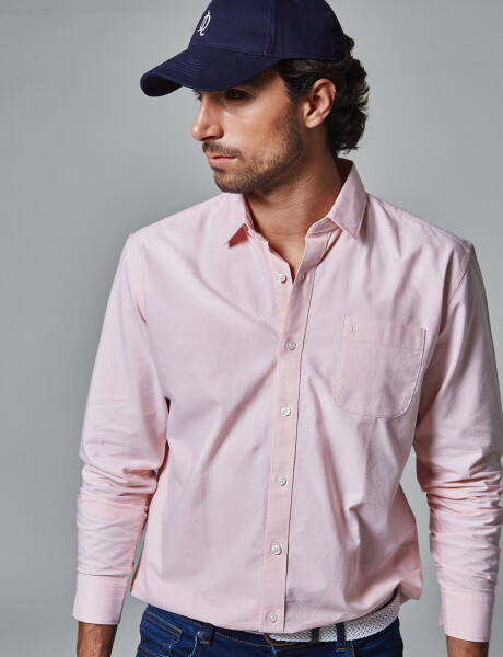 Camisa oxford rosa