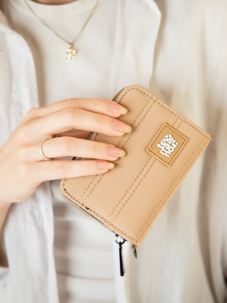 Monedero Weekend Beige