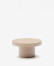 Mesa de centro Aiguablava de cemento beige Ø 90 cm