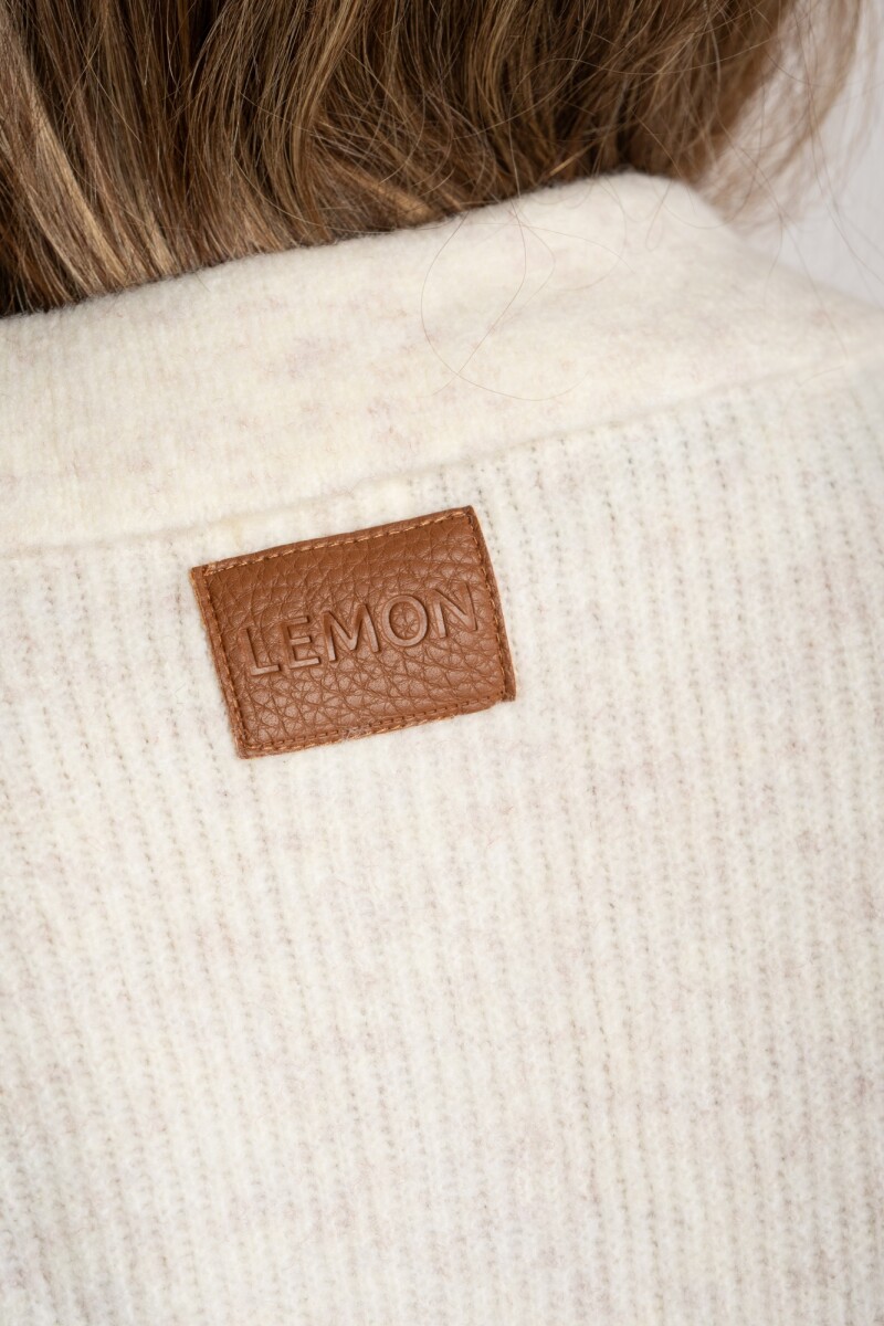 Sweater Polo Nácar