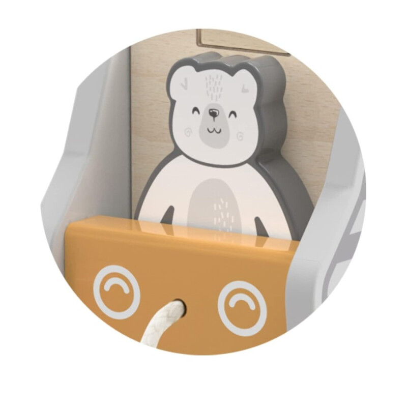 Camión con Encastre y Tiracuerda en Madera Polar B Camión con Encastre y Tiracuerda en Madera Polar B