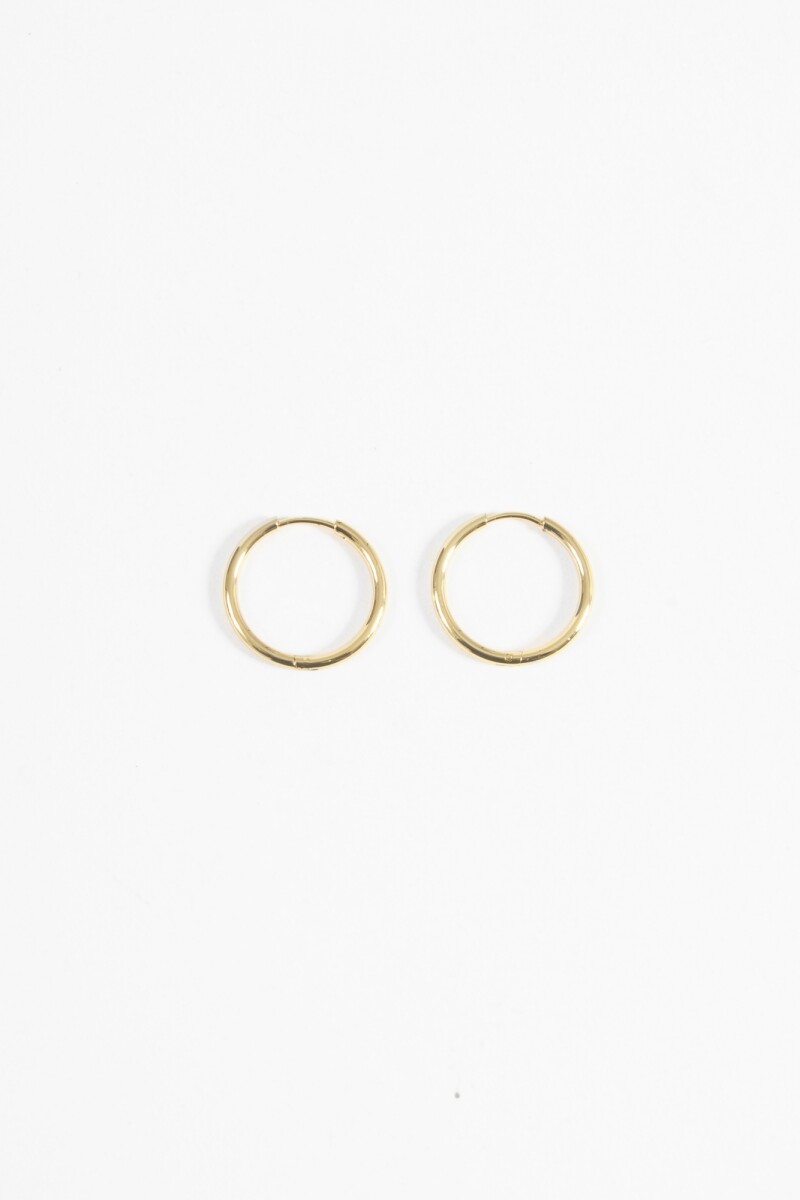 Aros acero medium dorado