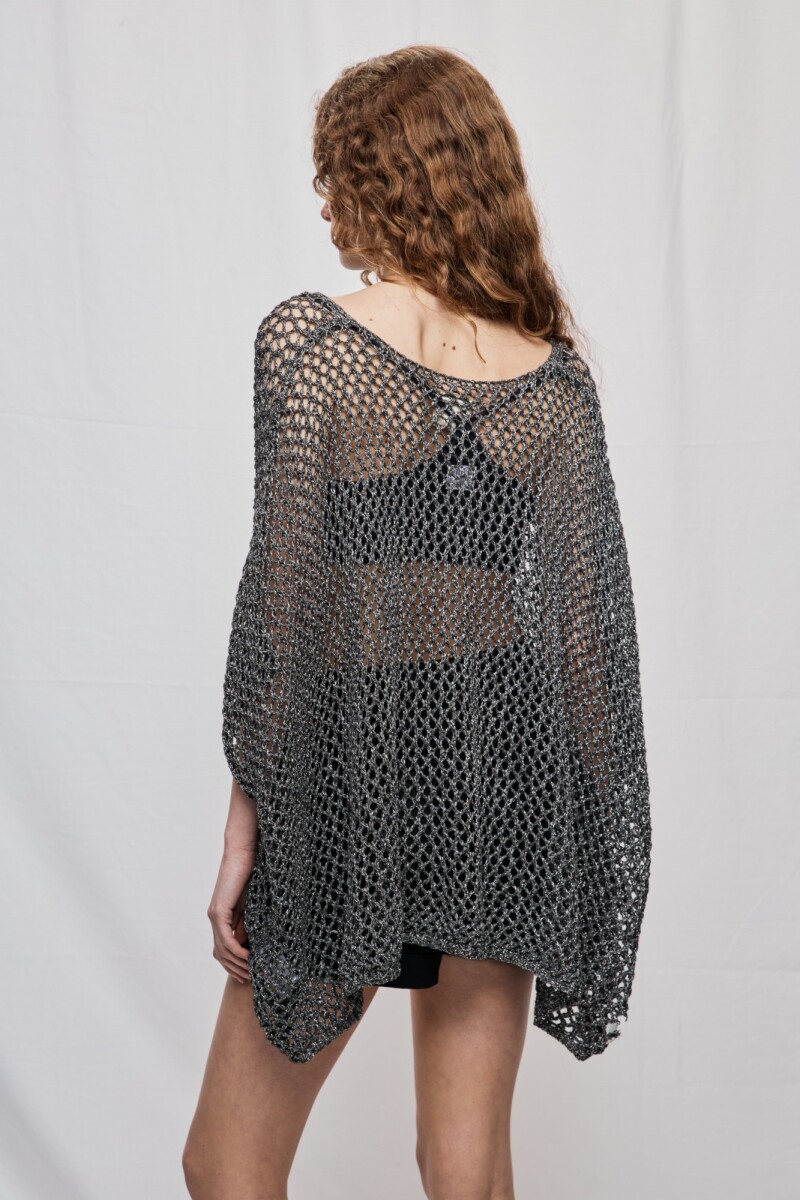 PONCHO STAR Negro