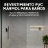 Placa PVC Símil Mármol Utilizables 2,2X1,22 Resistente 3Mm Mármol Blanco Gris Claro 2