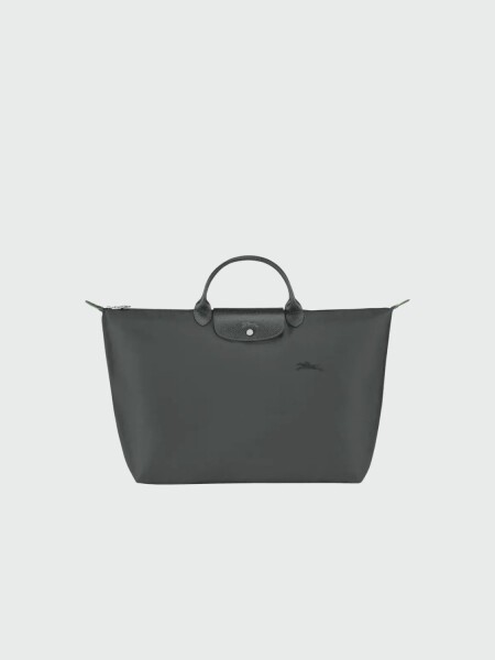 Longchamp -Bolso de viaje Longchamp plegable con cierre y asa corta, Le pliage Gris