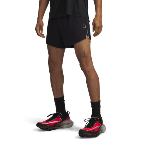 UA Halo Run Short-BLU BLK-001