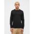 V-FRCH LS WAFFLE MINI LOGO CREW BLACK