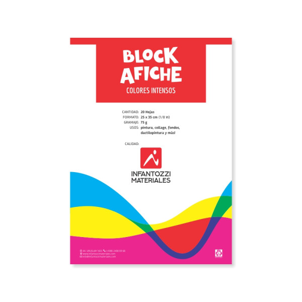 Block papel afiche Brillante - 25 x 35 cm